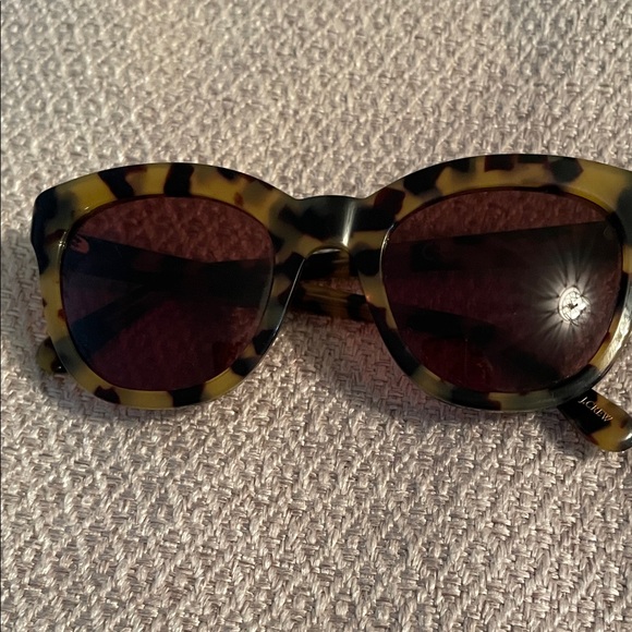 J. Crew Tortoise Shell Sunglasses with Dark Lenses - Picture 1 of 7